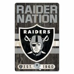 Best Sale 🤩 Unbranded WinCraft Las Vegas Raiders 11'' X 17'' Slogan Wood Sign ⭐