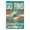 Discount 🎉 Unbranded WinCraft Miami Dolphins 11'' X 17'' Slogan Wood Sign 😍