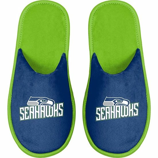 Deals ✔️ Unbranded Men's FOCO Seattle Seahawks Scuff Slide Slippers 🧨