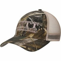 Outlet 🌟 Unbranded Men's The Game Camo Pitt Panthers Cotton Twill Realtree Max 4 Trucker Adjustable Hat 😍