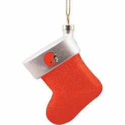 Best deal 🌟 Unbranded Cleveland Browns Logo Blown Glass Stocking Ornament ⭐