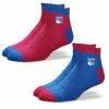 Hot Sale 🎁 Unbranded 👩 Women's For Bare Feet New York Rangers 2-Pack Team Sleep Soft 🧦 Socks 🧨