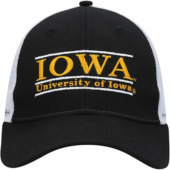 Flash Sale 🤩 Unbranded Men's The Game Black Iowa Hawkeyes Garment Washed Twill Trucker Snapback Hat ✔️ - Image 3