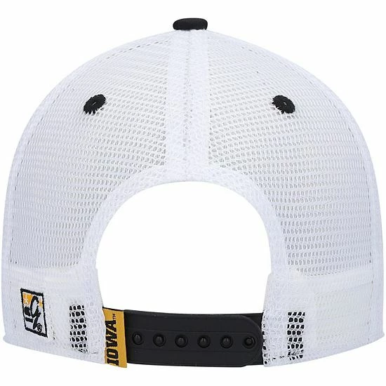 Flash Sale 🤩 Unbranded Men's The Game Black Iowa Hawkeyes Garment Washed Twill Trucker Snapback Hat ✔️ - Image 5