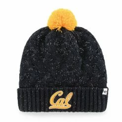 Promo 🧨 Unbranded 👩 Women's '47 Navy Cal Bears Fiona Cuffed Knit Hat With Pom ⭐