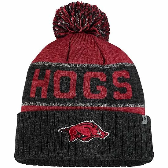 Discount 🎉 Unbranded Youth Top Of The World Cardinal Arkansas Razorbacks Below Zero Cuffed Knit Hat With Pom 😀 - Image 2