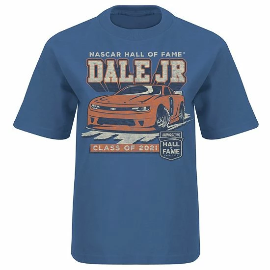 Cheap ๐ Unbranded Youth JR Motorsports Official Team Apparel Heather Royal Dale Earnhardt Jr. NASCAR Hall Of Fame Class Of 2021 1-Spot T-Shirt ๐ - Image 3