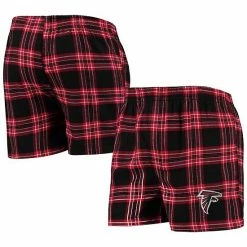 Best deal 🧨 Unbranded Men's Concepts Sport Black/Red Atlanta Falcons Takeaway Flannel Boxers 🛒