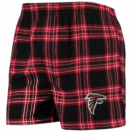 Best deal ๐งจ Unbranded Men's Concepts Sport Black/Red Atlanta Falcons Takeaway Flannel Boxers ๐ - Image 3