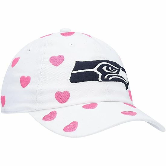 New ๐ Unbranded Toddler ๐ง Girls '47 White Seattle Seahawks Surprise Clean Up Adjustable Hat โค๏ธ - Image 4
