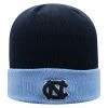 Best Pirce 🥰 Unbranded Men's Top Of The World Navy/Carolina Blue North Carolina Tar 👠 Heels Core 2-Tone Cuffed Knit Hat 🎁