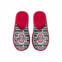 Hot Sale 🤩 Unbranded Youth FOCO Ohio State Buckeyes Scuff Wordmark Slide Slippers 🥰