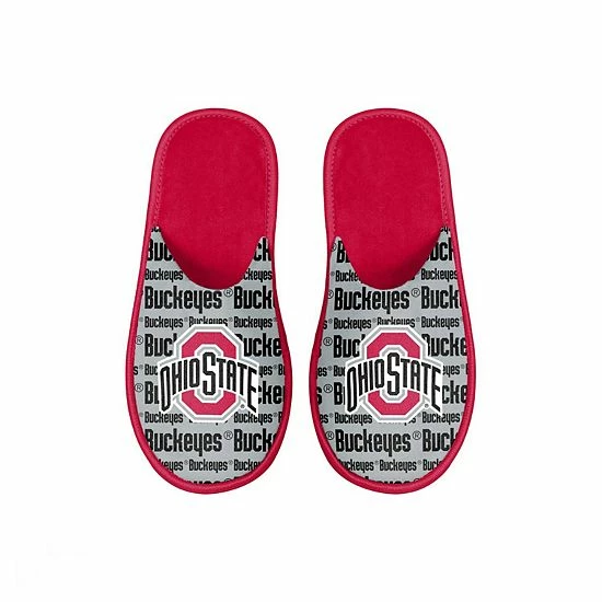 Hot Sale 🤩 Unbranded Youth FOCO Ohio State Buckeyes Scuff Wordmark Slide Slippers 🥰