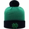 Flash Sale ⭐ Unbranded Men's Top Of The World Green/Navy Notre Dame Fighting Irish Core 2-Tone Cuffed Knit Hat With Pom 🎁