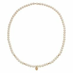 Best reviews of ✔️ Unbranded 14k Gold Freshwater Cultured Pearl Heart Charm Necklace 🤩