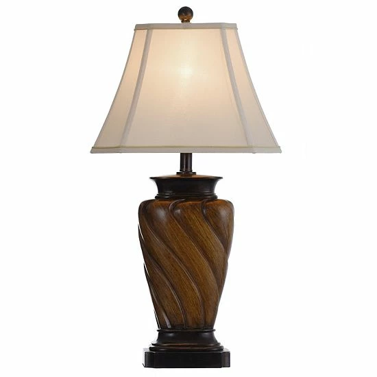 Budget ๐ Unbranded Toffee Wood Table Lamp ๐ - Image 3