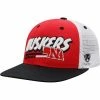 Promo 🧨 Unbranded Youth Top Of The World Scarlet/Black Nebraska Huskers Century Snapback Hat 🥰