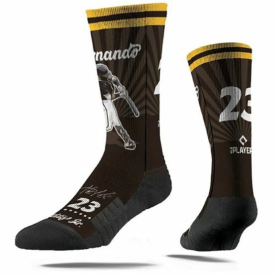 Best Pirce ๐ Unbranded Men's Strideline Fernando Tatis Jr. San Diego Padres Premium Retro Full Sub Crew ๐งฆ Socks ๐