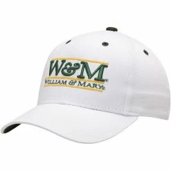Best Sale 🛒 Unbranded Men's The Game White William & Mary Tribe W&M Classic Bar Adjustable Snapback Hat 🔔