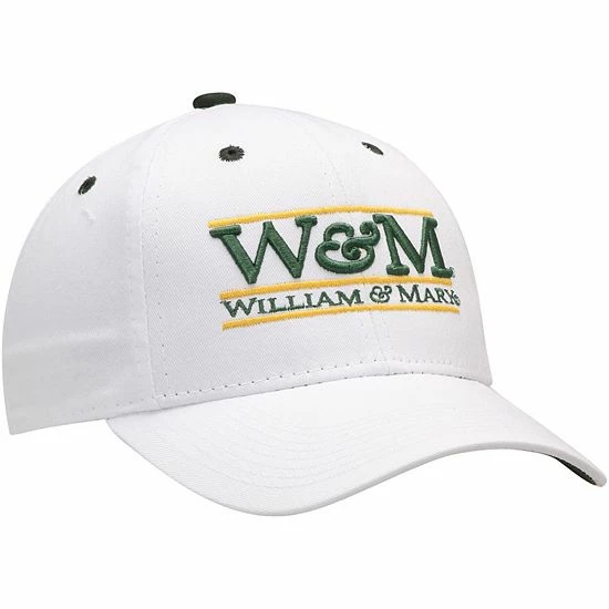 Best Sale 🛒 Unbranded Men's The Game White William & Mary Tribe W&M Classic Bar Adjustable Snapback Hat 🔔 - Image 4