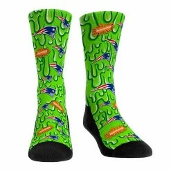 Outlet 😍 Unbranded Rock Em 🧦 Socks New England Patriots NFL X Nickelodeon Slime Crew 🧦 Socks ✔️