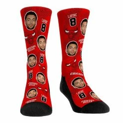 New 💯 Unbranded Youth Rock Em 🧦 Socks Zach LaVine Chicago Bulls Hooper Allover Crew 🧦 Socks 🥰