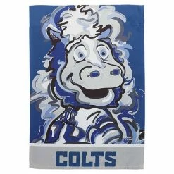 Buy 🥰 Unbranded Indianapolis Colts 12.5'' X 18'' Double-Sided Justin Patten Suede Team Garden Flag 👏