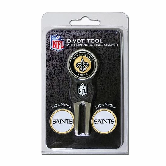 Brand new ๐ Unbranded Team Golf New Orleans Saints 4-pc. Divot Tool & Ball Marker Set โค๏ธ