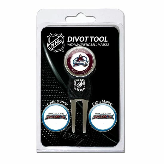Outlet ๐คฉ Unbranded Team Golf Colorado Avalanche 4-pc. Divot Tool & Ball Marker Set ๐