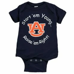 Deals ⭐ Unbranded Newborn & Infant Navy Auburn Tigers Start 'Em Young Bodysuit 🎉