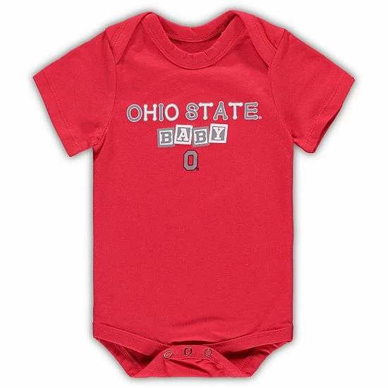 Best reviews of 🔥 Unbranded Newborn & Infant Garb Scarlet Ohio State Buckeyes Baby Block Otis Bodysuit 👍