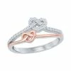 Cheap 💯 Unbranded Sterling Silver Two-Tone Love Knot Heart Ring 👍