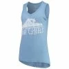 Cheapest 😀 Unbranded 👩 Women's Pressbox Carolina Blue North Carolina Tar 👠 Heels Ferris Melange V-Neck Tank Top 💯
