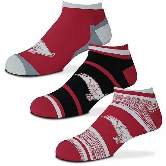 Outlet ๐ Unbranded Youth For Bare Feet Tampa Bay Buccaneers 3-Pack Cash Ankle ๐งฆ Socks ๐ฅ