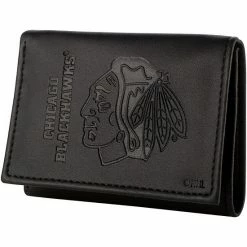 Buy ❤️ Unbranded Men's Black Chicago Blackhawks Hybrid Tri-Fold Wallet 🌟