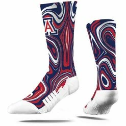 Cheapest 😀 Unbranded Men's Strideline Arizona Wildcats Oil Slick Crew 🧦 Socks ❤️