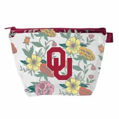 Outlet 🥰 Unbranded Oklahoma Sooners Floral Cosmetic Purse ❤️
