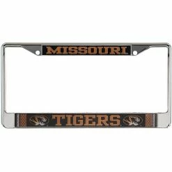 Cheapest 👏 Unbranded Missouri Tigers Jersey Small Over Large Metal Acrylic Cut License Plate Frame ⭐