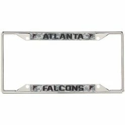 Discount ✔️ Unbranded Atlanta Falcons Digi Camo License Plate Frame With Black Letters 🔥