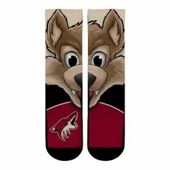 Top 10 🎉 Unbranded Men's Rock Em 🧦 Socks Arizona Coyotes Split Face Mascot Crew 🧦 Socks 🧨