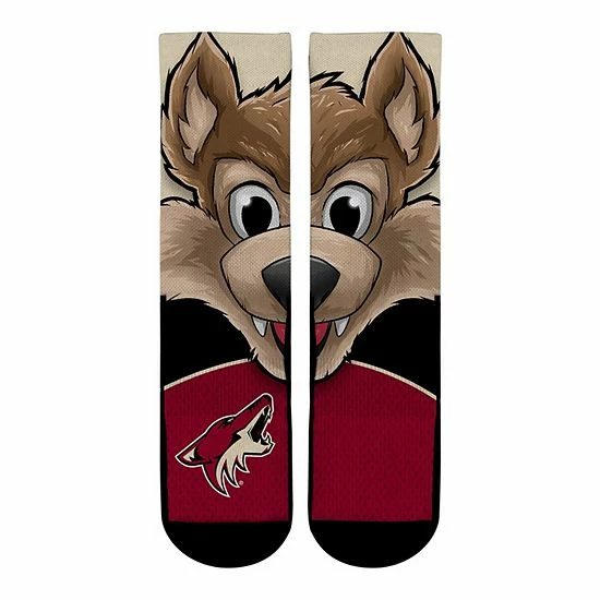 Top 10 🎉 Unbranded Men's Rock Em 🧦 Socks Arizona Coyotes Split Face Mascot Crew 🧦 Socks 🧨