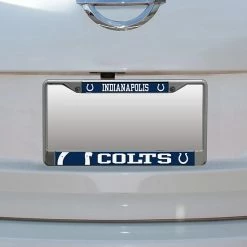 Deals 🎁 Unbranded Indianapolis Colts Small Over Large Mega License Plate Frame ✔️