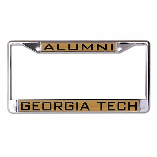 Brand new ๐งจ Unbranded WinCraft Georgia Tech Yellow Jackets Alumni Inlaid Metal License Plate Frame ๐