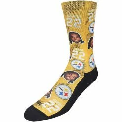 Hot Sale 🧨 Unbranded Men's Rock Em 🧦 Socks Najee Harris Pittsburgh Steelers Football Guy Crew 🧦 Socks ⭐