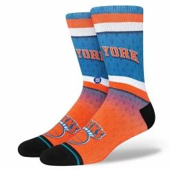 Hot Sale 🥰 Unbranded Men's Stance New York Knicks Hardwood Classics Fader Collection Crew 🧦 Socks ✨