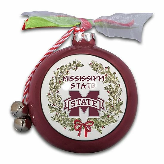 Discount ๐ Unbranded Mississippi State Bulldogs Wreath Kickoff Painted Ornament ๐ฏ