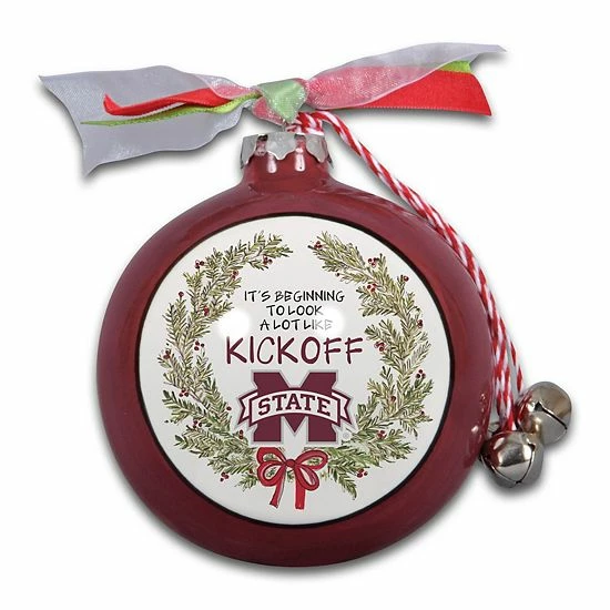 Discount ๐ Unbranded Mississippi State Bulldogs Wreath Kickoff Painted Ornament ๐ฏ - Image 3