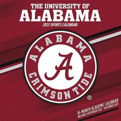 Best deal 👍 Unbranded Alabama Crimson Tide 2023 16-Month Team Wall Calendar 👏