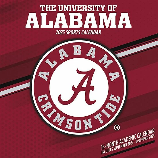Best deal 👍 Unbranded Alabama Crimson Tide 2023 16-Month Team Wall Calendar 👏 - Image 2