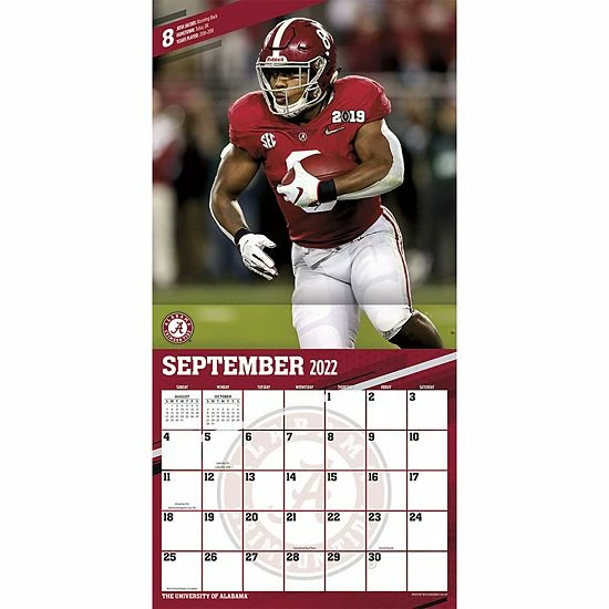 Best deal 👍 Unbranded Alabama Crimson Tide 2023 16-Month Team Wall Calendar 👏 - Image 4